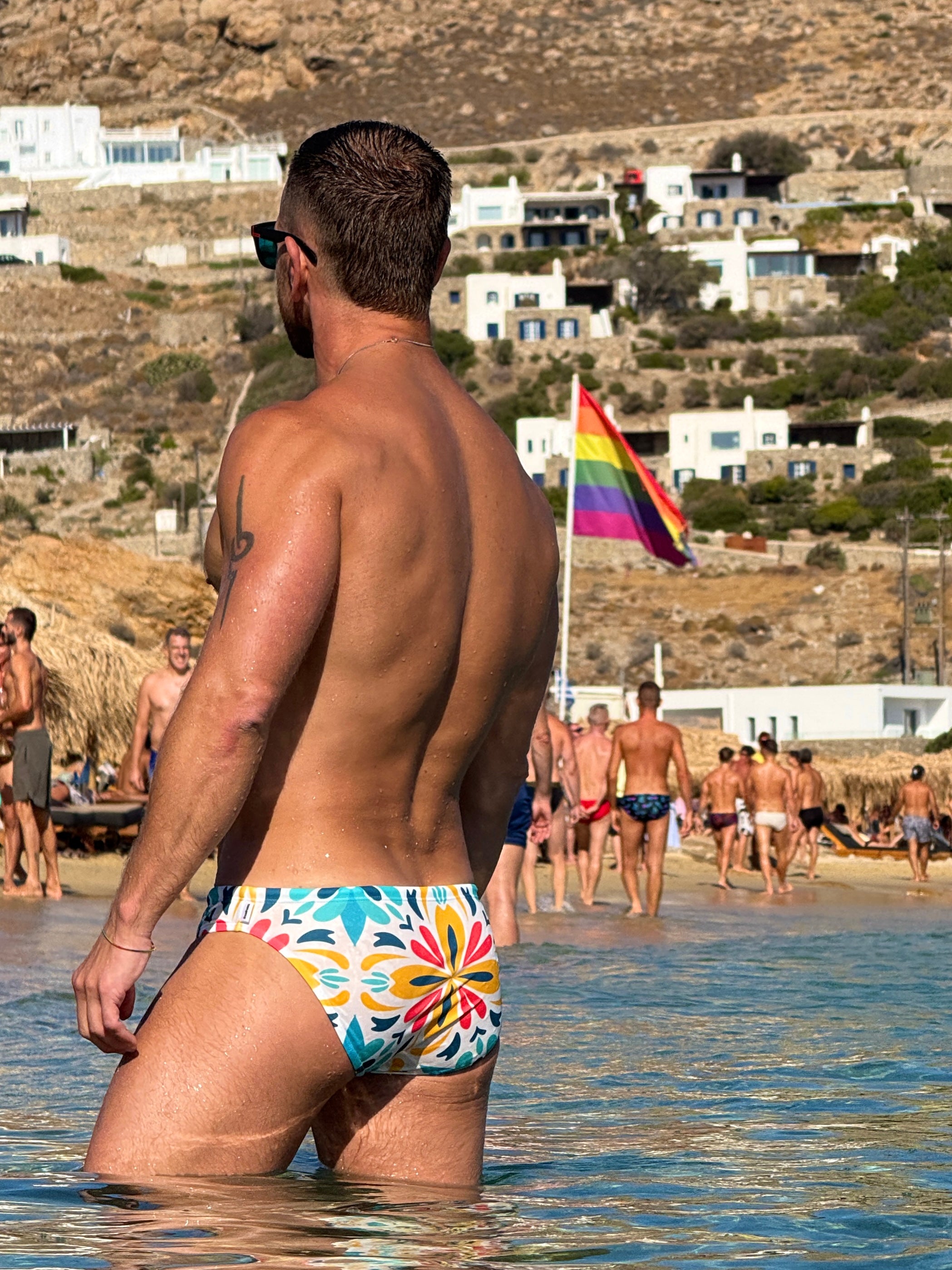 TILE SWIM BRIEF by Ikakos Swimwear