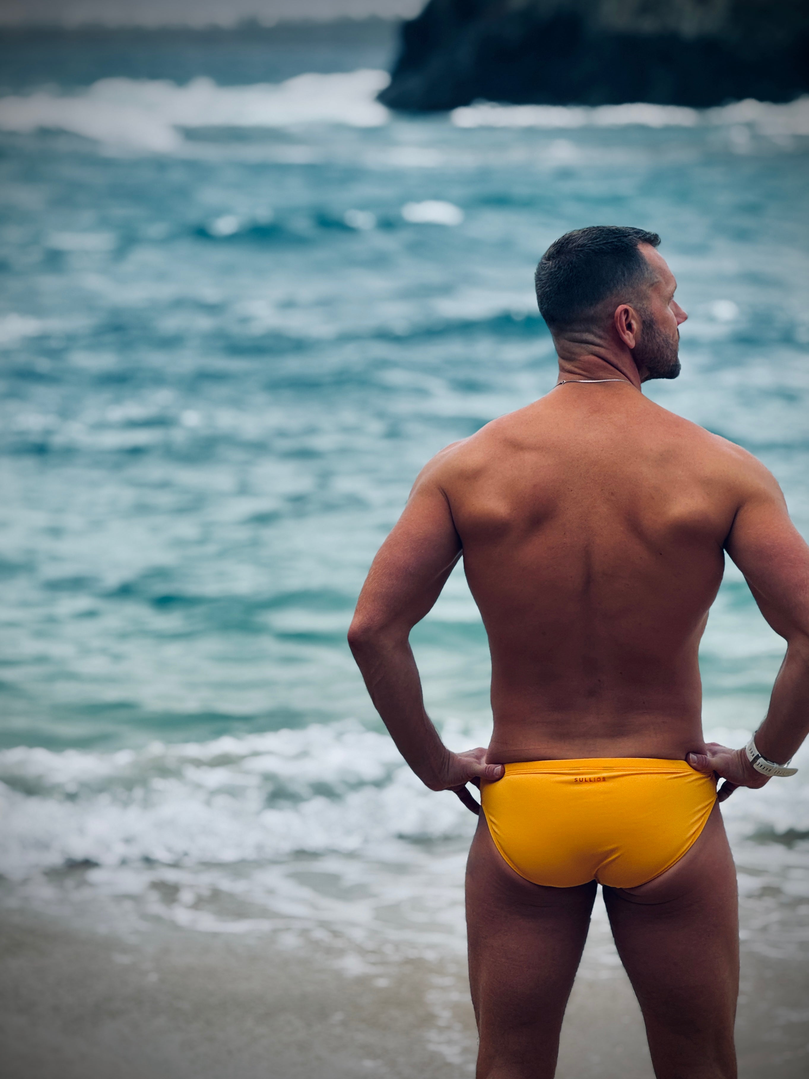 GOLD ORIGINAL SWIM BRIEF by Sullios