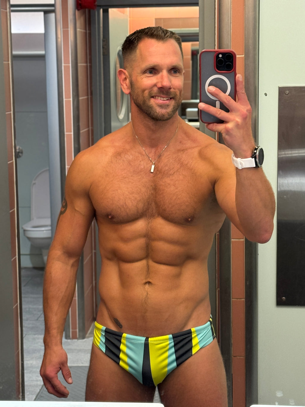 BACKGAMMON SWIM BRIEF by Ikakos Swimwear